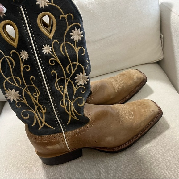 Twisted X Women’s Floral Embroidered Western Boho Cowgirl Cowboy Boots 9.5 B - Picture 2 of 6